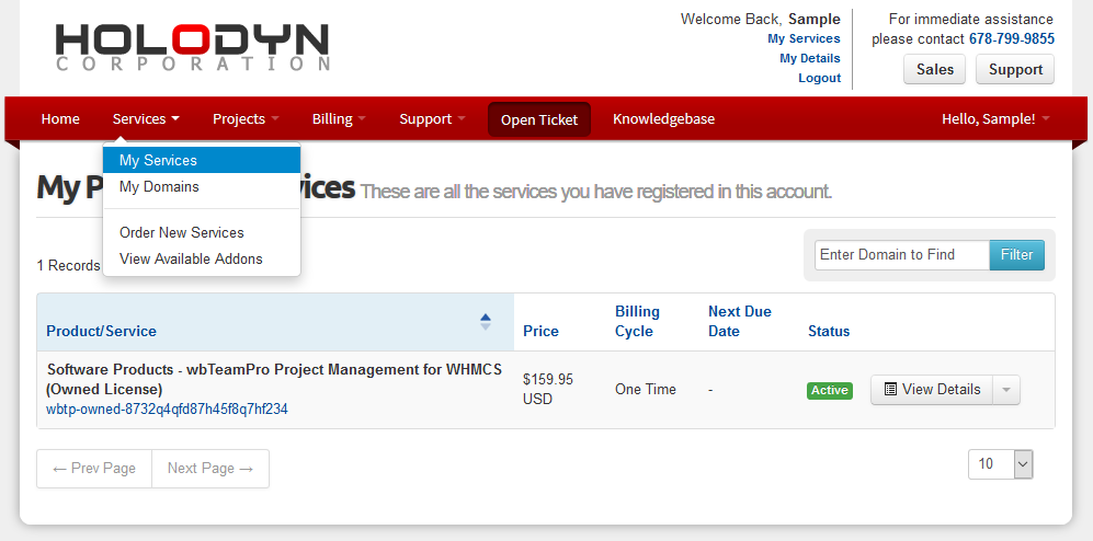 Billing Services Page
