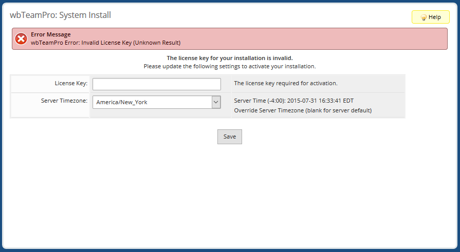License Installation