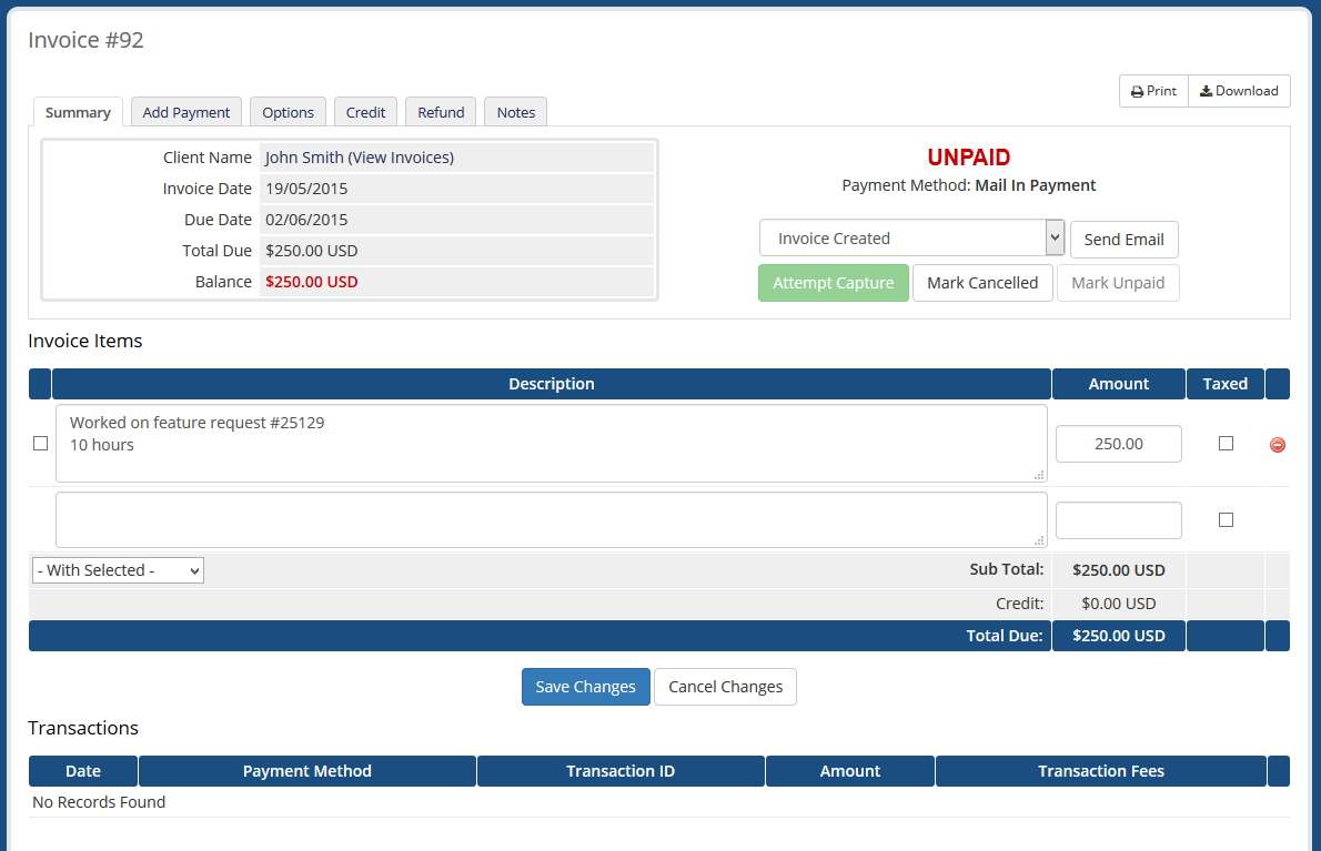 Administrator Client Profile Integration